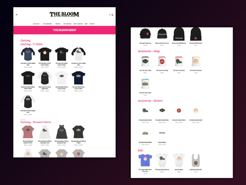 THE BLOOM e-commerce Shop Website Thumb