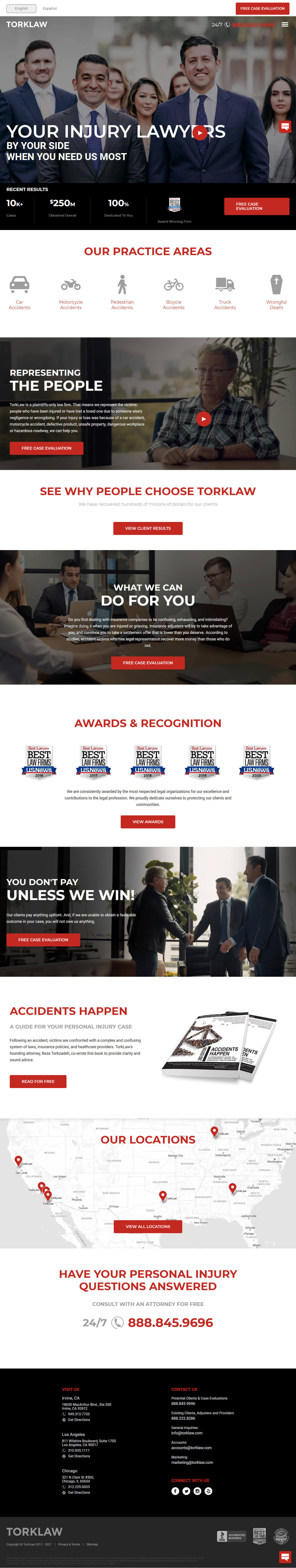 Law Firm Website full view